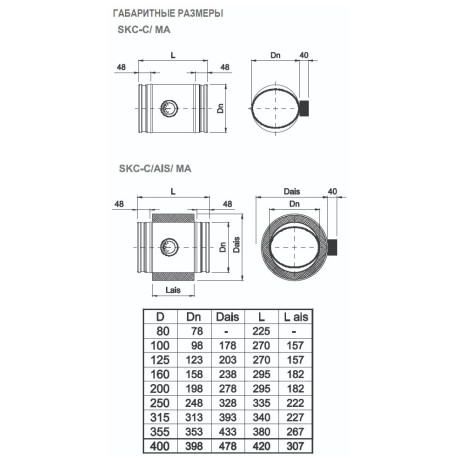 РЕГУЛЯТОР ПОСТОЯННОГО ПОТОКА ВОЗДУХА SKC-C